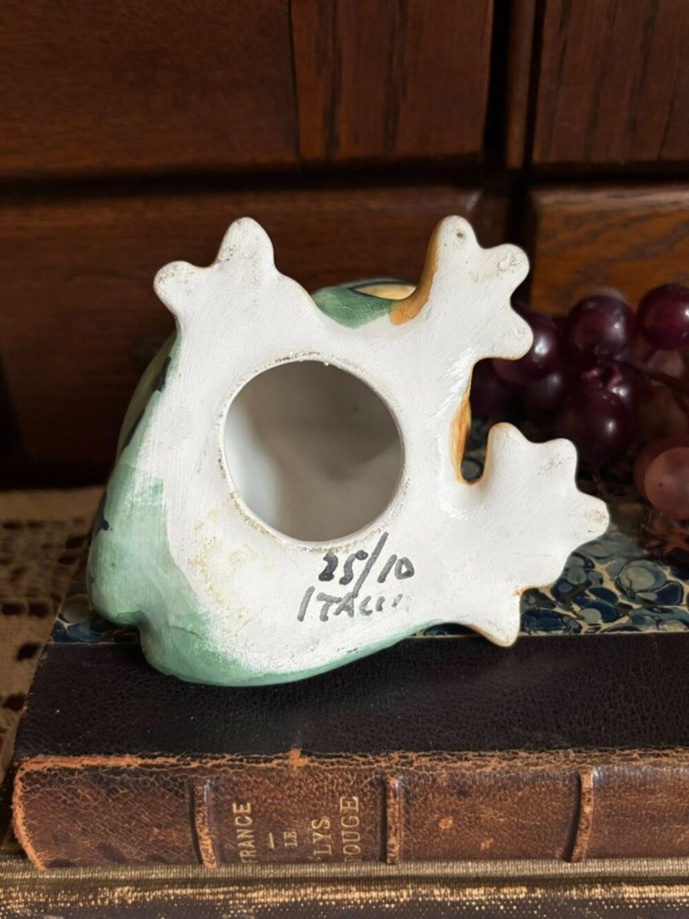 Limited Edition Italian Ceramic Frog Figurine | Signed Studio Pottery 25/100 | H - Picture 5 of 6
